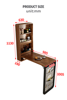 Meubles de cuisine en bois modulaires de conception moderne personnalisés par OEM utilisés pour restaurant hôtel maison boîte de nuit