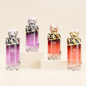 Botella de Perfume de Vidrio Vacía de 100 ml, Diseño Cuadrado de Lujo, Personalizable, con Tapa - Product Image 5