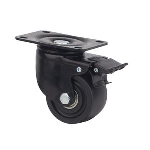 स्विस प्लेट फर्नीचर कैस्टर ब्रेक पॉलीयुरेथेन के साथ 4 के सेट के फर्नीचर कैस्टर - Product Image 4