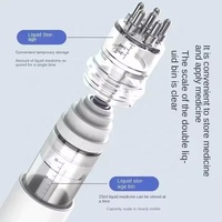 Six aiguilles 15ML Portable cuir chevelu applicateur liquide peigne cheveux racines Massage cheveux huile applicateur peigne