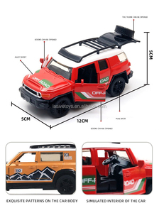 LASIVE <span class=keywords><strong>TOYS</strong></span> 1:36 Ölçekli Arazi Oyuncak Arabaları Alaşımlı Metal Model Araba 3 Kapılı Metal Gövdeli Geri Çekmeli Oyuncak Arazi Aracı Fabrikası - Product Image 4