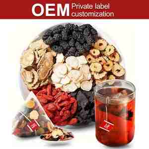 Thé détoxifiant aux dix trésors de ginseng OEM pour femmes et hommes, nettoyage naturel des reins à base de plantes chinoises, 6 ingrédients précieux, thé aromatisé - Product Image 4