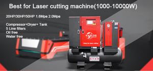 <span class=keywords><strong>Karlos</strong></span>-Inversor de velocidad variable eléctrico, compresor de aire de tornillo rotativo integrado 3 en 1 para corte láser, 7.5KW, 15KW, 22KW, 37KW - Product Image 6