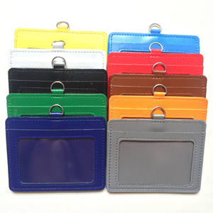 Porte-badge multi-emplacements en similicuir PU avec fermeture à clip pour badges de travail, badges de marque, cartes de bus - Product Image 3