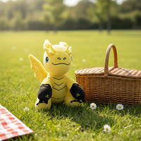 Peluche personnalisée de dessin animé mignonne, figurine de dragon en peluche, jouets de créateur d'anime pour enfants, cadeau, jouet en peluche
