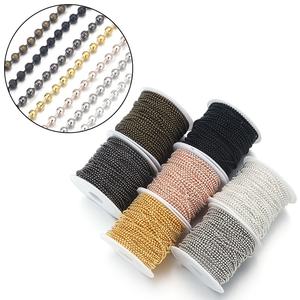 Hoge Kwaliteit Roestvrij Staal 304 Metalen Kralenkettingen Sleutelhanger Klassieke Stijl Kogelkraal Met Kleine Connectoren Sluitingen - Product Image 5