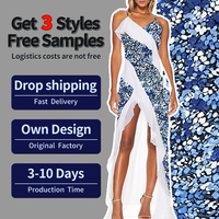 Nouvelle robe longue maxi à bretelles spaghetti, design 2026, haute qualité, décolleté plongeant, fentes hautes à l'avant, volants