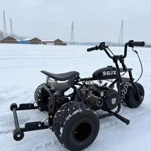 أحدث عربة كارت ثلاثية العجلات بمحرك 212 سي سي رباعي الأشواط للثلج والطرق الخارجية تعمل بالوقود مع حلقة انجراف وعجلات مساعدة للانقلاب - Product Image 3