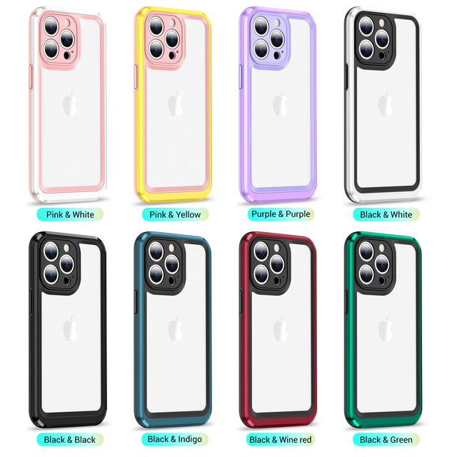 Highly Mobile Phone case Pc Hard Full Protective Cover for Phone 14 Pro Max 13 12 Pro armor Defend Wireless Charging Phone case