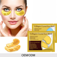 Mascarilla de colágeno hidratante de hidrogel, máscara de Ojos de belleza, 24k, lámina dorada, parches para los ojos