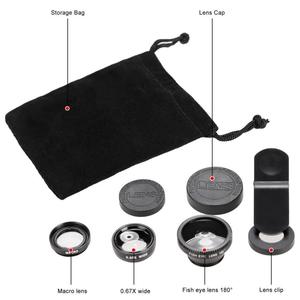Kit 3 en 1 Clip universel <span class=keywords><strong>pour</strong></span> smartphone Objectif grand angle Macro <span class=keywords><strong>Fish</strong></span> <span class=keywords><strong>Eye</strong></span> <span class=keywords><strong>pour</strong></span> téléphone portable <span class=keywords><strong>pour</strong></span> <span class=keywords><strong>IPhone</strong></span> - Product Image 3