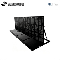 Barrière de scène modulaire en alliage d'aluminium à connexion rapide, durable et sécurisée, pour le contrôle des foules, noire ou argentée