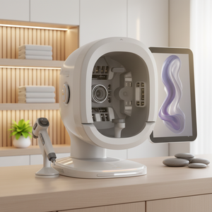 Analyseur de peau intelligent à balayage facial multi-langues avec IA, analyse faciale 3D, scanner de peau, test d'hydratation cutanée, appareil facial - Product Image 1