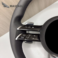 Volant en cuir et fibre de carbone pour modèles Benz C63 A45 E43 S63 G63 G55 W205 W223 W213 W292 W207 W222 W219 AMG GT