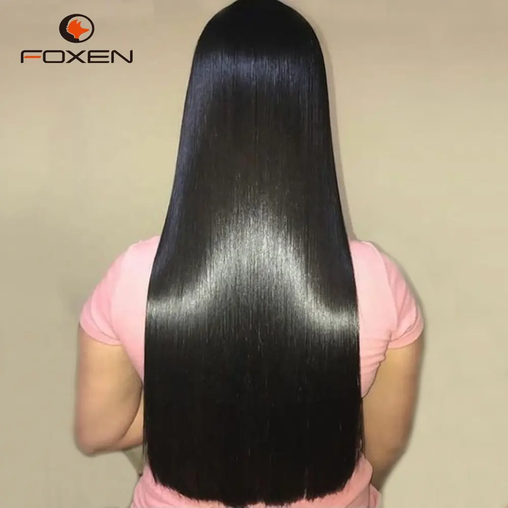 Rohes vietnamesisches Haar super doppelt eingezogene knochengerade Spitzen-Vorperücken hochwertige einzelausgezogene echthaar-Perücken für schwarze Frauen