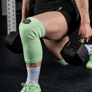 LS0357 pour la série <span class=keywords><strong>CrossFit</strong></span> <span class=keywords><strong>Genouillères</strong></span> respirantes Vente à chaud de <span class=keywords><strong>genouillères</strong></span> en tricot pour l'été Course à pied Fitness Sécurité Genouillère - Product Image 2