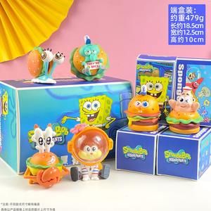 2025 di alta qualità SpongeBobs SquarePants giocattoli scatola cieca 6 pz/set bambola carina decorazione Desktop per bambini regali da collezione figure - Product Image 2