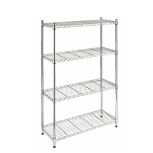 Medio deber comercial ajustable cromado estanterías unidad de ventas de la tienda estante de alambre - Product Image 1