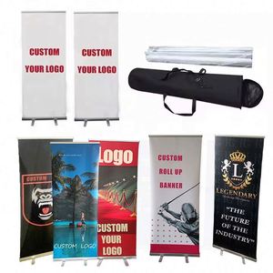 Aluminum <b>Roll</b> Screen Stand 80*200/85*200 85X200 Aluminium <b>Roll</b> up Stand Banner Display - Product Image 1