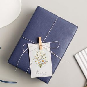 Yarcony Shimmer Deep <b>Blue</b> Wrapping Paper <b>Roll</b> 17 Inches X 33 Feet Pearly Lustre Gift Wrap Birthday - Product Image 2