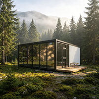 Maison conteneur extensible 20GP 20 pieds, 2 chambres, moderne, préfabriquée, petite maison modulaire, taille personnalisée, villa d'usine respirante