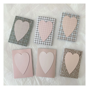 Personnalisez les fournitures de papeterie Heart ins custom Gentle plaid love note paper ins fresh and simple note book Sticky1906 - Product Image 1