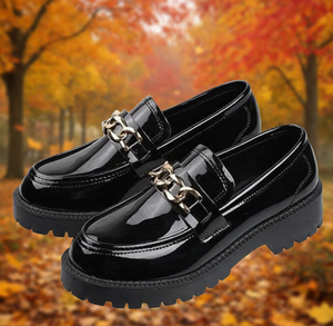 Mocasines Estilo Británico con Plataforma Impermeable para Invierno/Primavera/Verano/Otoño - Product Image 2