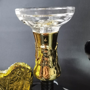 Juego de Hookah de Lujo con Estatua de Águila 3D, Figura de Halcón Dorado y Negro, Base de Vidrio Premium, Pipa de Shisha para Regalo o Salón - Product Image 5