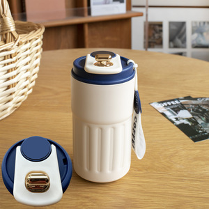 Gobelet isotherme portable en acier inoxydable de 450 ml avec couvercle anti-fuite, affichage de la température, tasse à café électronique intelligente, ensemble de boissons - Product Image 4
