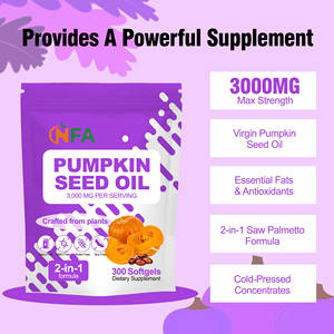 Cápsulas de Aceite de Semilla de Calabaza OEM ODM con Calorías, Proteínas y Fibra Dietética, Refuerza el Sistema Inmunológico, Protege la Salud Digestiva - Product Image 5
