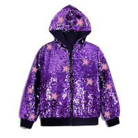 Blouson Bomber Personnalisé Réversible pour Filles, Grande Taille, Respirant, Imprimé Animal, en Coton, Col en V, Fines Manches, avec Capuche et Fermeture Éclair, pour l'Automne