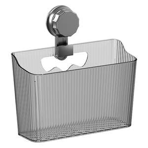 Panier de rangement mural Evergym, rectangulaire, mini, en plastique, pour cuisine et salle de bain, avec une forte capacité de charge - Product Image 2