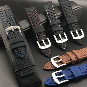 Correas de Reloj de Silicona de Repuesto Universales para Relojes Regulares de 20, 22 y 24 mm, Correa Deportiva Resistente - Product Image 1