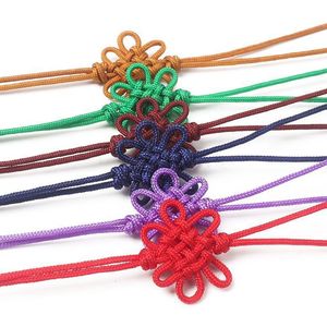Chinese Knot <b>Bookmarks</b> Nylon Thread Mixed Colors Double Heart Pendant Decorative Accessories For Gift Or Decoration - Product Image 3
