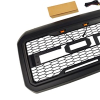 Calandre pour Ford F250 Super Duty 2011-2016 avec lumières LED, style Raptor, calandre avant en maille de rechange