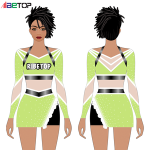 Nouveaux uniformes de pom-pom girl de conception personnalisée pour hommes \/sublimation sport <span class=keywords><strong>homme</strong></span> pom-pom girl avec strass - Product Image 3