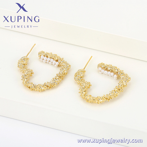 Orecchini a forma di cuore in oro 14K di alta qualità in stile <span class=keywords><strong>perla</strong></span> delicata YMearring-862 gioielli Xuping - Product Image 5