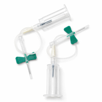 Aiguille de sécurité médicale Sol-KL, aiguille papillon stérile, aiguille de prélèvement sanguin avec support pré-attaché