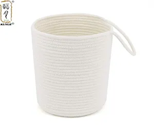 KUYUE corda di cotone intrecciata cesto appeso <span class=keywords><strong>felce</strong></span> intrecciata cesto appeso piante da fiore - Product Image 2