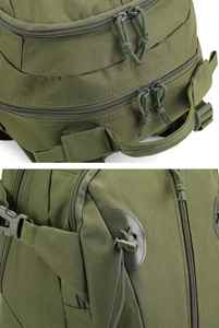 Mochila Táctica para Exteriores Factory Gear de 30L, Impermeable, Color Verde Camuflaje, con Forro de Poliéster y Diseño Moderno - Product Image 6