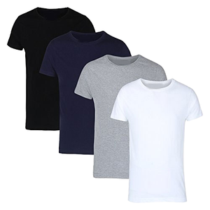 Camiseta Casual Corta para Hombre, 100% Algodón Canvas, Bordada, de Secado Rápido, Transpirable, Antimicrobiana, con Estampado por Transferencia de Calor, Cuello con Logotipo Personalizado - Product Image 1