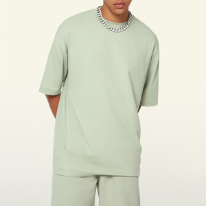 Camiseta Unisex Extra Grande Personalizada al por Mayor, 230 g, Impresión DTG, Logotipo, Cuello Redondo, Corte Cuadrado, Talla Grande, Camiseta de Punto Lisa para Hombre - Product Image 3