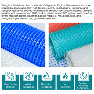 Высокопрочная стекловолоконная сетка для армирования цементных и гипсокартонных плит - Product Image 6