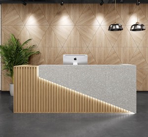 Muebles de Oficina Modernos, Mostrador de Recepción Personalizado para Tiendas de Ropa, Salones de Belleza, Escritorio de Recepción Especial, Duradero y Ecológico - Product Image 2