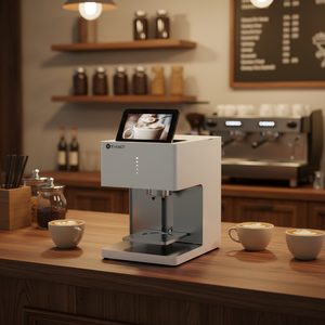EB-Pro New 600 DPI 3D Latte Art Coffee Printer Touch Screen WiFi Automatic Espresso <b>Machine</b> Custom Logo Edible Ink Hotels Multic - Product Image 5
