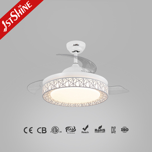 1stshine Ventilador de techo Calidad superior 42 "Cuchillas transparentes ocultas Función WIFI Iluminación Luz de ventilador de techo invisible - Product Image 2