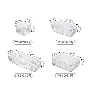 <b>Drawer</b> Organizer <b>Boxes</b> Rectangular Pp Plastic Space Saving <b>Storage</b> Bins For Kitchen Desk Cosmetics Stationery - Product Image 5