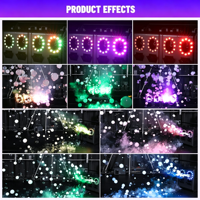 Machine à bulles de fumée LED électrique étanche à 4 têtes pour extérieur, lanceur d'effets de scène DMX 8 canaux pour mariages et fêtes