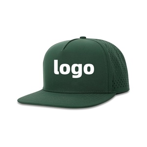 Custom Blank Waterproof Baseball <b>Hat</b> Flat Brim Water-Resistant SnapBack Gorras Fitted Dad <b>Hat</b> Golf Cap Mesh Back Headwear - Product Image 1