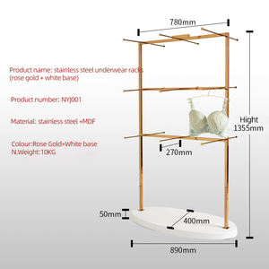 Su misura di disegno di costumi da bagno lingerie display rack negozio di design per la biancheria intima e reggiseno display stand - Product Image 6